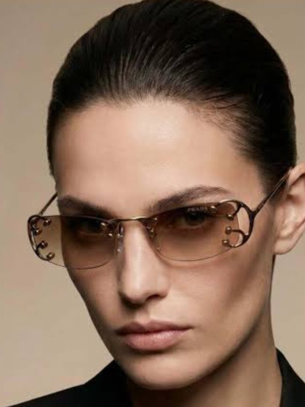 New Prada PR C57S Rimless Unisex Sunglasses PRC57S 29H30V